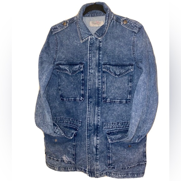 Urban Outfitters: Denim Utility Jacket | Size L | Ecoté Denim - Picture 3 of 6